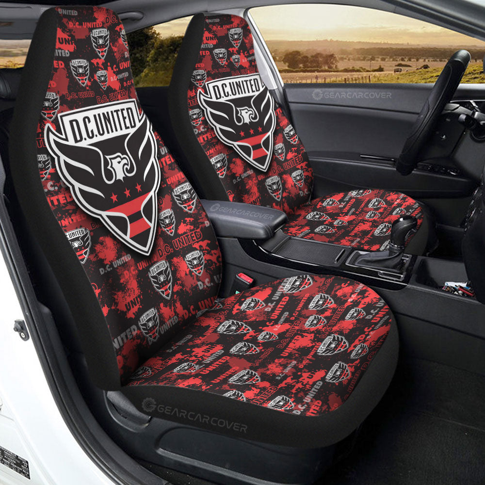 DC United Car Seat Covers Custom Car Accessories