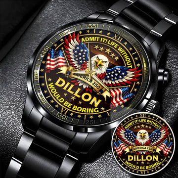 DILLON 250th-2 Personalized Watch, 250 Years Of Freedom 1776-2026