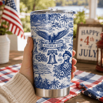 America 250 Tumbler 1776 2026 Vintage Patriotic Gift 250 Years Of America Celebration