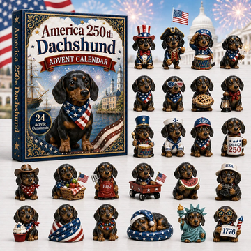 Dachshund Advent Calendar 2026 - 24-Day Countdown, Acrylic Charms Every Day Bring New Suprises