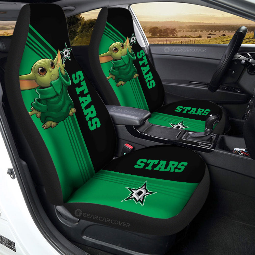 Dallas Stars Car Seat Covers Baby Yoda Car Accessories