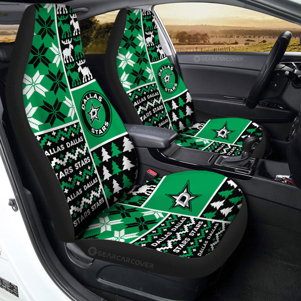 Dallas Stars Car Seat Covers Custom Ugly Style Car Accessories