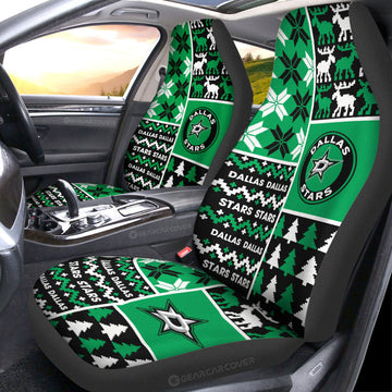 Dallas Stars Car Seat Covers Custom Ugly Style Car Accessories