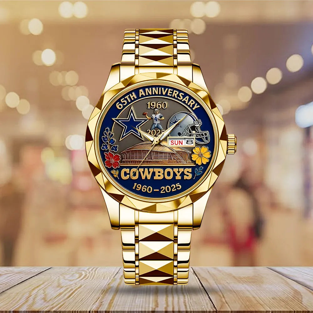 Dallas Cowboys 65th Anniversary 2025 Alloy Luxury Quartz Watch – TANTN17051