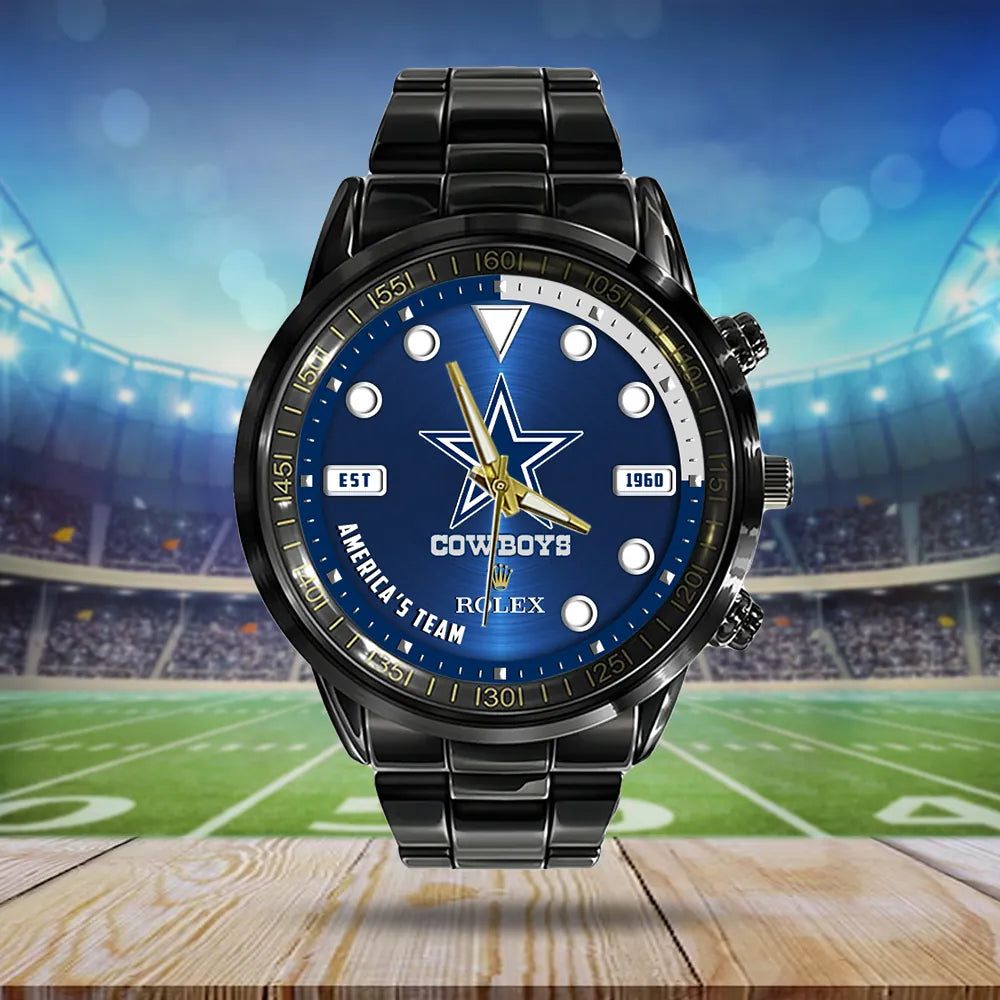 Dallas Cowboys x Rolex Black Stainless Steel Watch – MAITM6422
