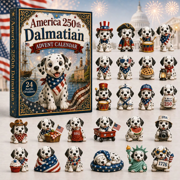 Dalmatian Advent Calendar 2026 - 24-Day Countdown, Acrylic Charms Every Day Bring New Suprises
