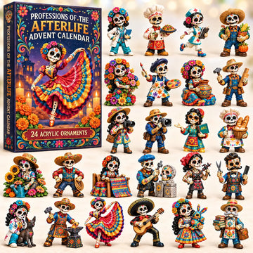 Day Of The Dead Professions advent calendar 2026 - 24-Day Countdown, Acrylic Charms
