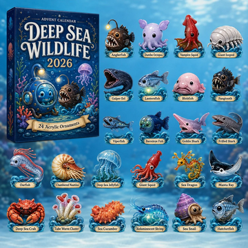 Deep Sea Wildlife Advent Calendar 2026 - 24-Day Countdown, Acrylic Charms Every Day Bring New Suprises