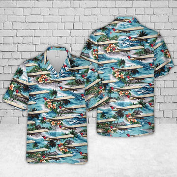 Delta Air Lines McDonnell Douglas MD-88 Hawaiian Shirt HO3512