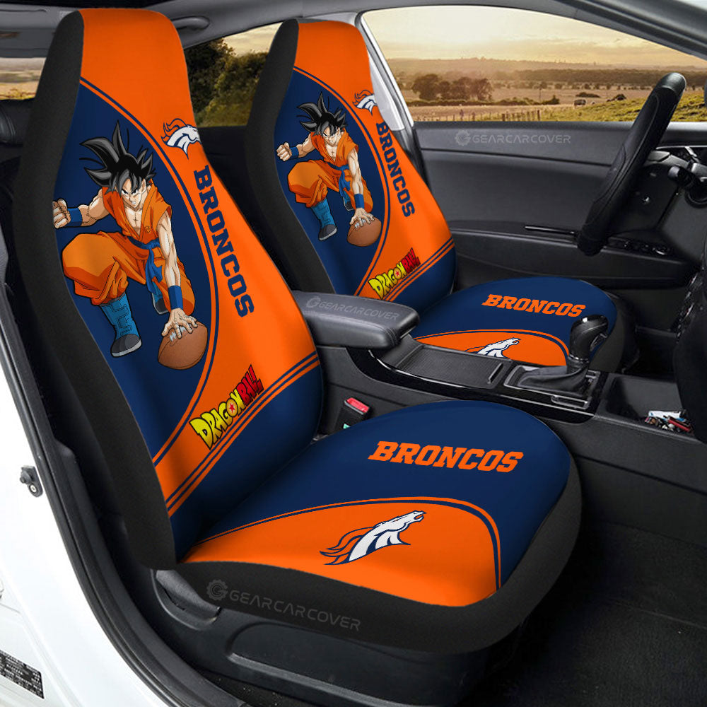 Denver Broncos Car Seat Covers Goku Car Accessories For Fans
