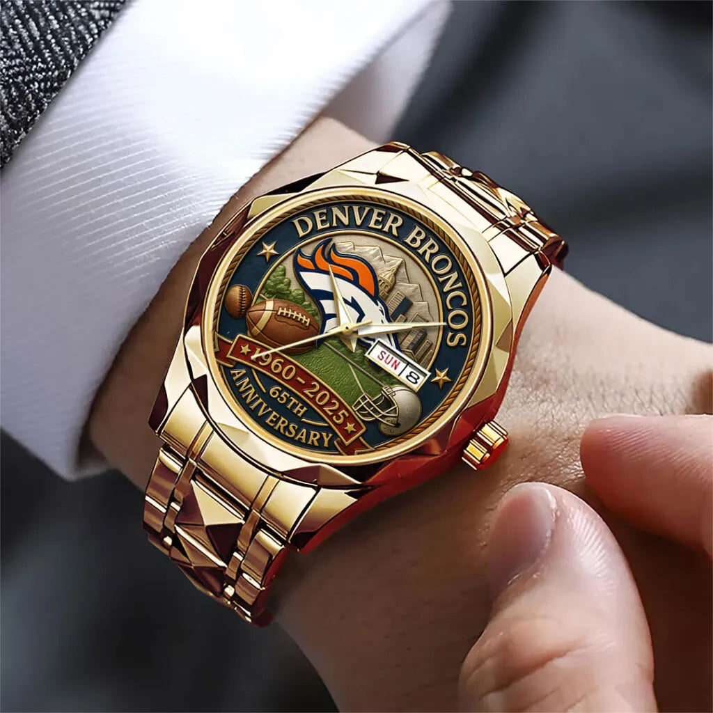 Denver Broncos 65th Anniversary 2025 Alloy Luxury Quartz Watch – TANTN16140