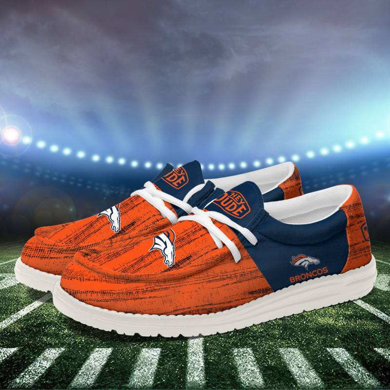 Denver Broncos Personalized Hey Dude Shoes For Men And Women