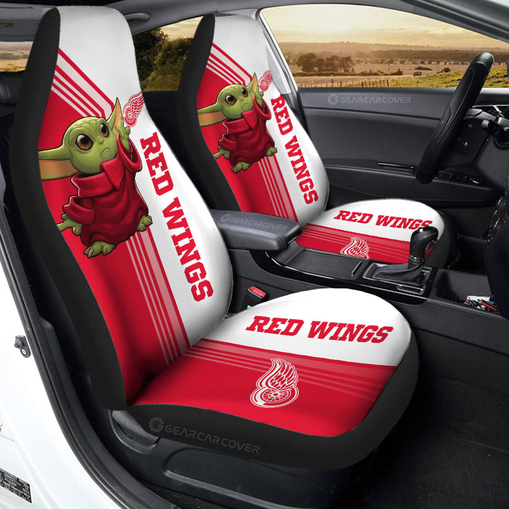 Detroit Red Wings Car Seat Covers Baby Yoda Car Accessories