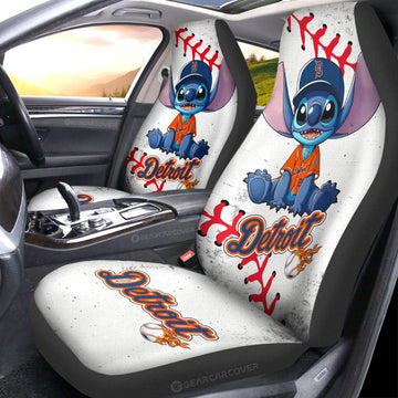 Detroit Tigers Car Seat Covers Stitch Theme Collection