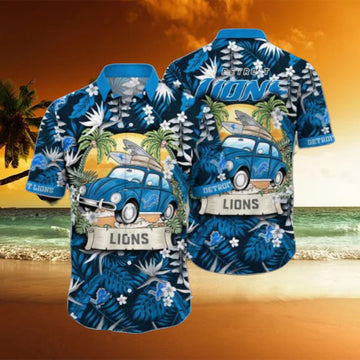 Detroit Lions NFL Flower Hawaii Shirt Summer Football Shirts Style Gift
