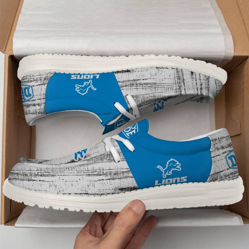 Detroit Lions Personalized Hey Dude Shoes For Men And Women