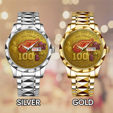 Detroit Red Wings 100th Anniversary 2026 Alloy Luxury Quartz Watch – TANTN16096