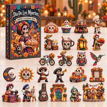 Dia De Los Muertos advent calendar 2026 - 24-Day Countdown, Acrylic Charms