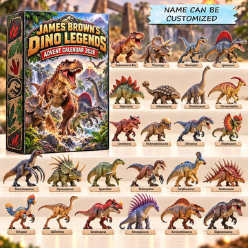 Dino Legends Advent Calendar 2026 - 24-Day Countdown, Acrylic Charms