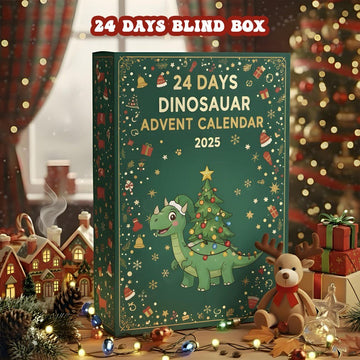 Dinosaur Advent Calendar 2026 24 Days Dino Christmas Blind Box Kids Dinosaur Countdown Toy Gift Cute Holiday Advent
