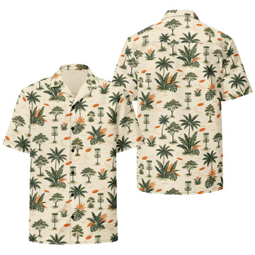 Disc Golf Tropical Hawaiian Shirt For Men, Disc Golf Aloha Shirts DG0002