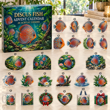 Discus Fish Advent Calendar 2026 - 24-Day Countdown, Acrylic Charms Every Day Bring New Suprises