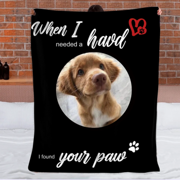 Dog Memorial - Personalized Photo Flannel Blanket