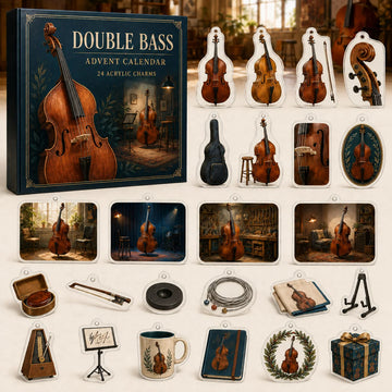 Double Bass Advent Calendar 2026 - 24-Day Countdown, Acrylic Charms