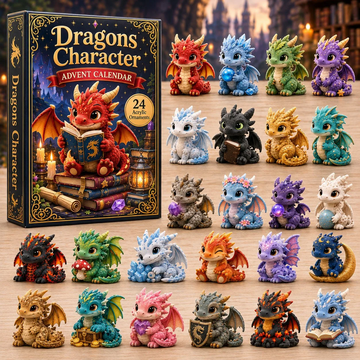 Dragon Character Advent Calendar 2026 - 24-Day Countdown, Acrylic Charms Every Day Bring New Suprises