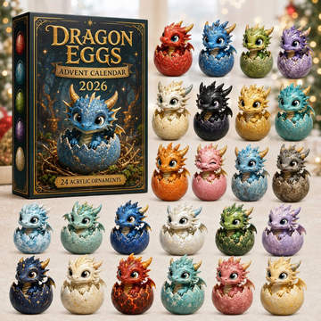 Dragon Eggs Advent Calendar 2026 - 24-Day Countdown, Acrylic Charms Every Day Bring New Suprises