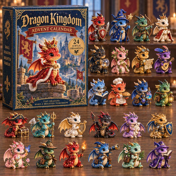 Dragon Kingdom Castle Advent Calendar 2026 - 24-Day Countdown, Acrylic Charms