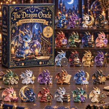 Dragon Oracle Advent Calendar 2026 - 24-Day Countdown, Acrylic Charms