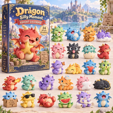 Dragon Silly Moment Advent Calendar 2026 - 24-Day Countdown, Acrylic Charms