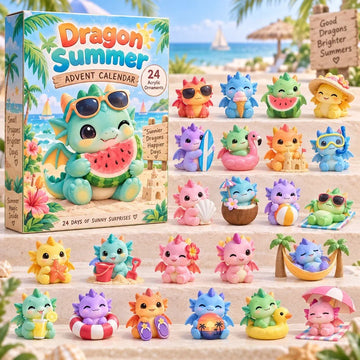 Dragon Summer Advent Calendar 2026 - 24-Day Countdown, Acrylic Charms