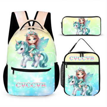 Dreaming Unicorn Backpack - Personalized Name Backpack - School Season Gift