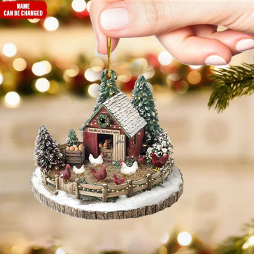 Dreamy Chicken Farm Personalized Acrylic Ornament Gifts For Chicken Lovers
