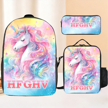 Dreamy Unicorn Backpack - Personalized Backpack As School Season Gift
