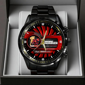 Ducati Lenovo Team x Marc Márquez Black Stainless Steel Watch – TANTN17126