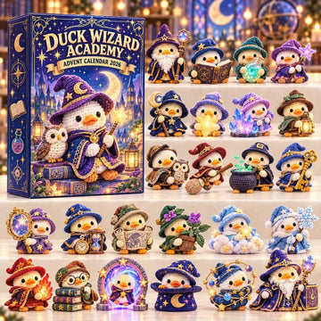 Duck Wizard Academy Advent Calendar 2026 - 24-Day Countdown, Acrylic Charms