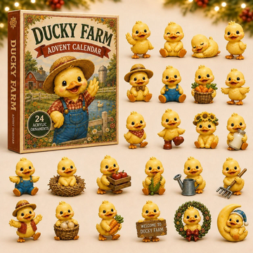 Ducky Farm Advent Calendar 2026 - 24-Day Countdown, Acrylic Charms Every Day Bring New Suprises