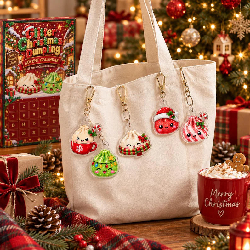 Dumpling Advent Calendar 2026 24 Mini Squishy Christmas Countdown Kawaii Mystery Toy Calendar Cute Holiday Gift For Kids