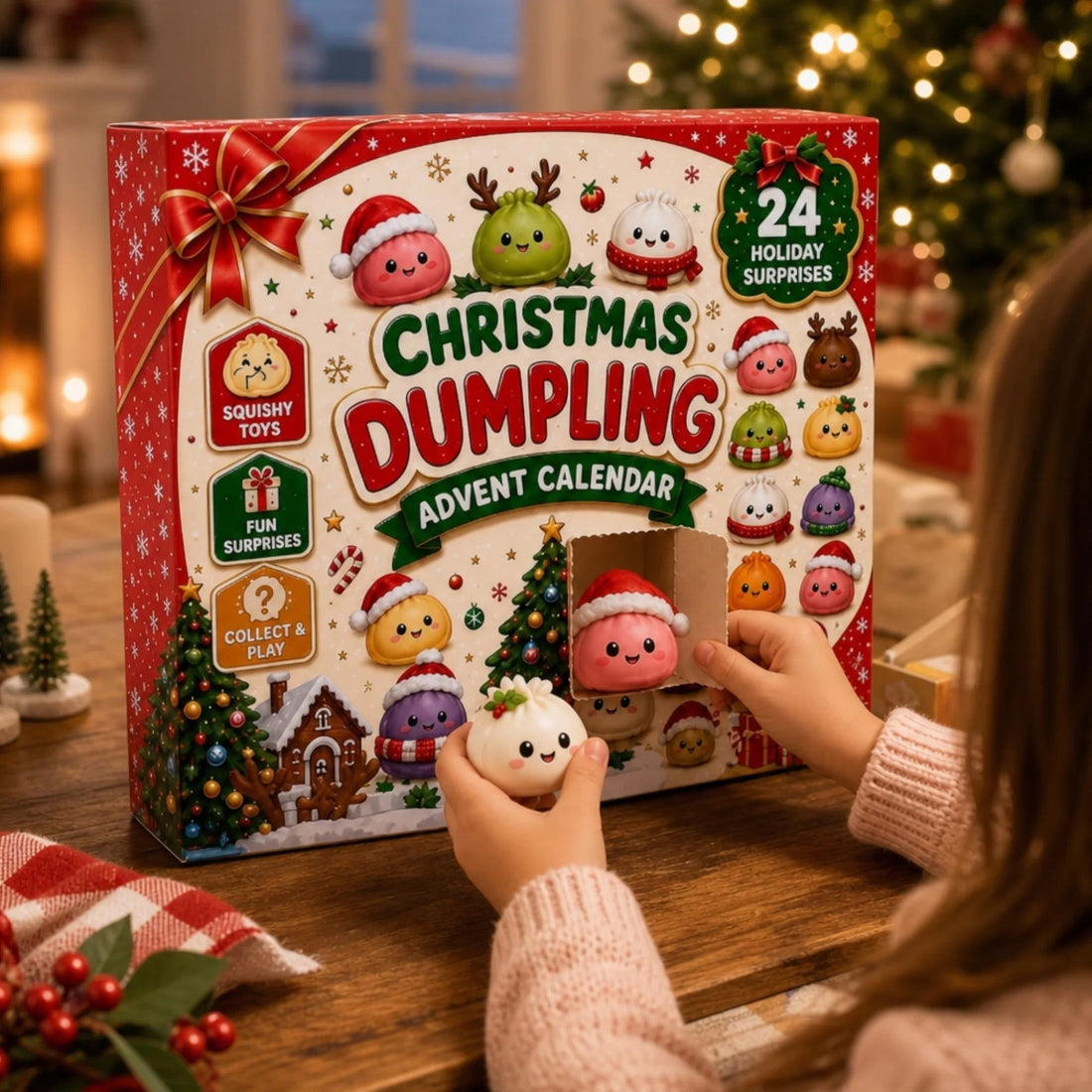 Dumpling Advent Calendar Christmas Birthday Gifts For Mom Dad Brother Sister Kids Merry Little Dumplings
