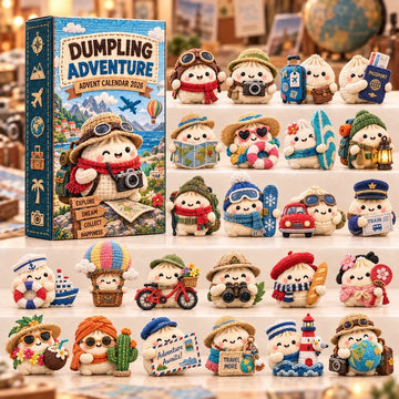 Dumpling Adventure Advent Calendar 2026 - 24-Day Countdown, Acrylic Charms