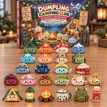 Dumpling Camping Club Advent Calendar 2026 - 24-Day Countdown, Acrylic Charms