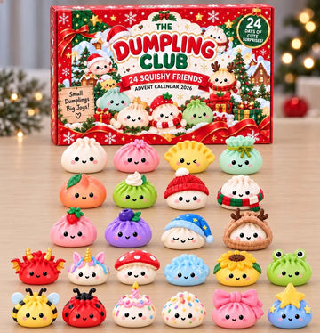 Dumpling Christmas Club Advent Calendar 2026 - 24-Day Countdown, Acrylic Charms