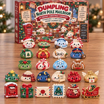Dumpling North Pole Advent Calendar 2026 - 24-Day Countdown, Acrylic Charms
