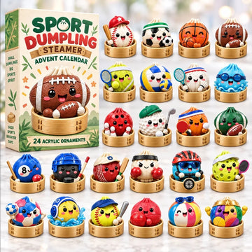 Dumpling Sport Advent Calendar 2026 - 24-Day Countdown, Acrylic Charms