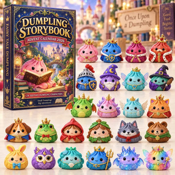 Dumpling Storybook Advent Calendar 2026 - 24-Day Countdown, Acrylic Charms