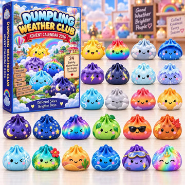 Dumpling Weather Club Advent Calendar 2026 - 24-Day Countdown, Acrylic Charms