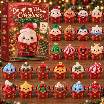 Dumpling Wonderland Advent Calendar 2026 - 24-Day Countdown, Acrylic Charms